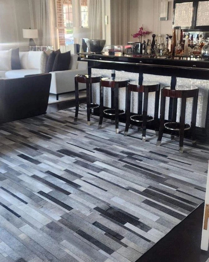 Custom area rug in a Rumson, NJ interior