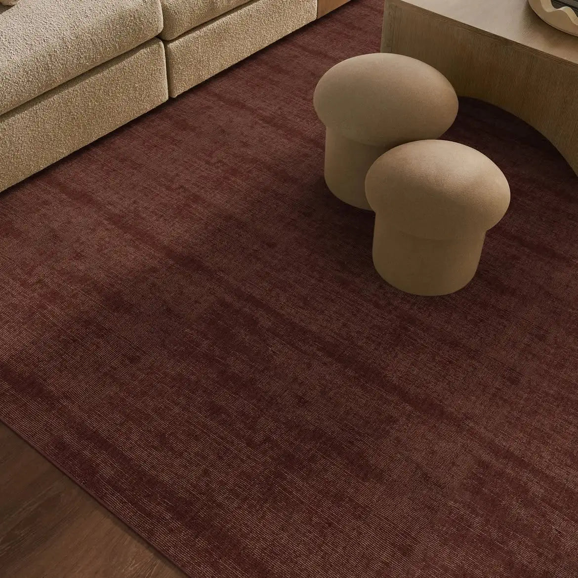 Custom luxury rug in a Rumson, NJ living space.