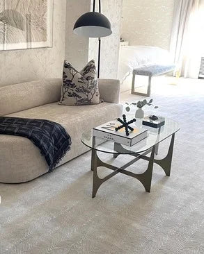 Luxury carpet in an elegant neutral living room
